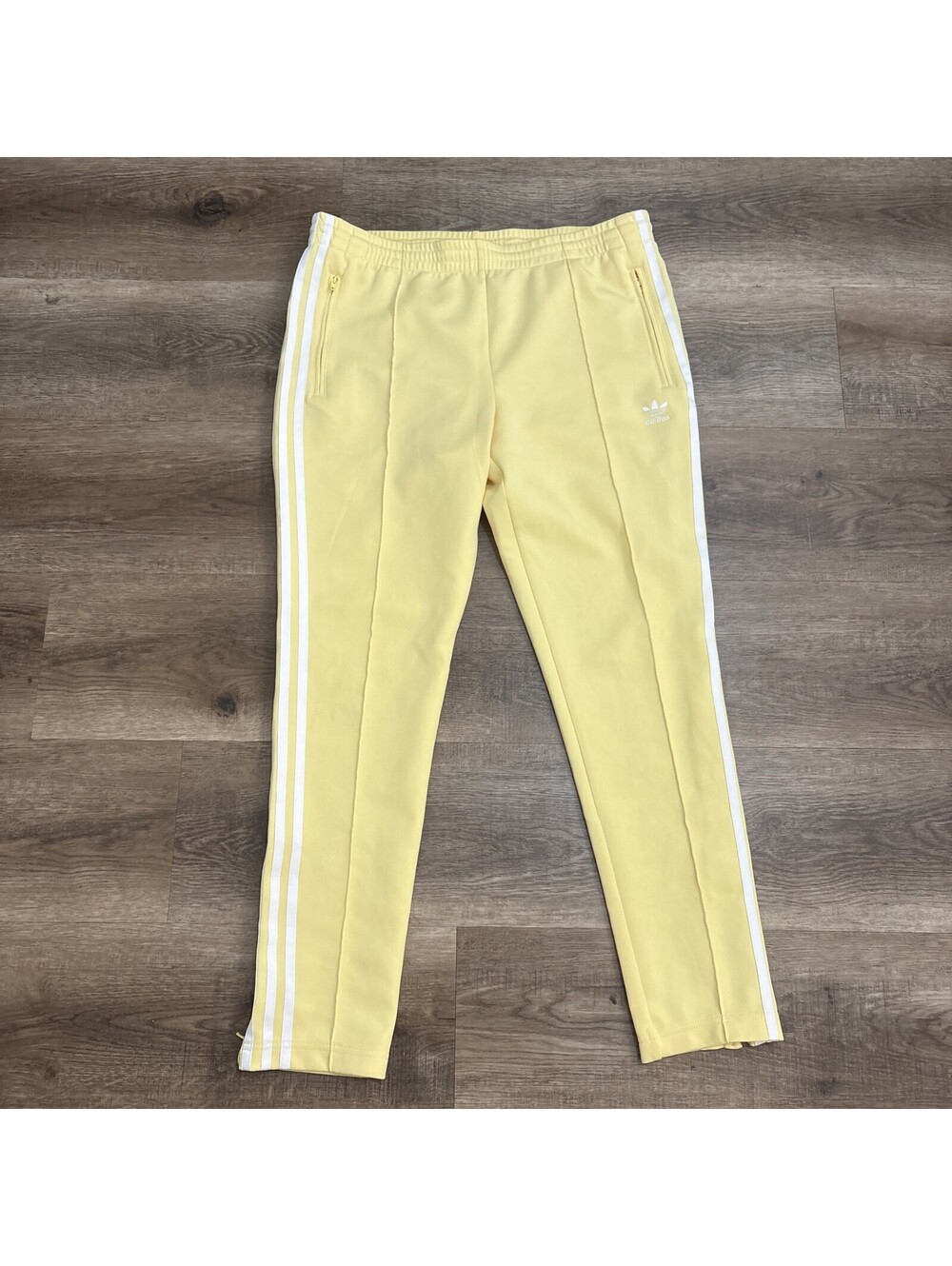 Adidas Originals SST Superstar Track Pants Women’s Size 12 Yellow White CE2405